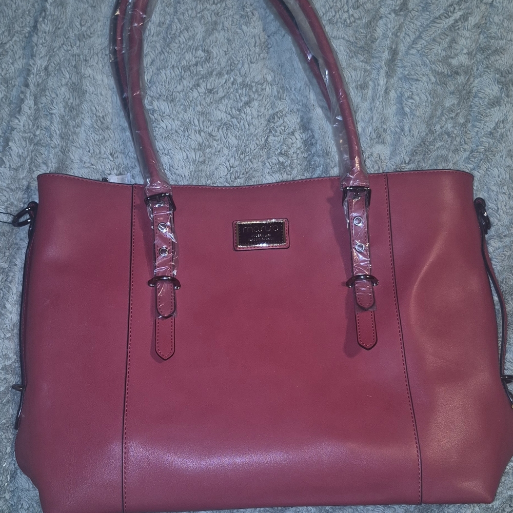 BRAND NEW IN PLASTIC Mosiso Cherry Red Tote